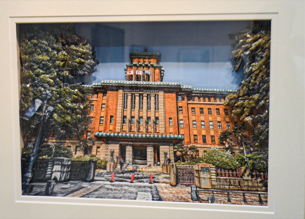 シャドウボックス作品も展示された