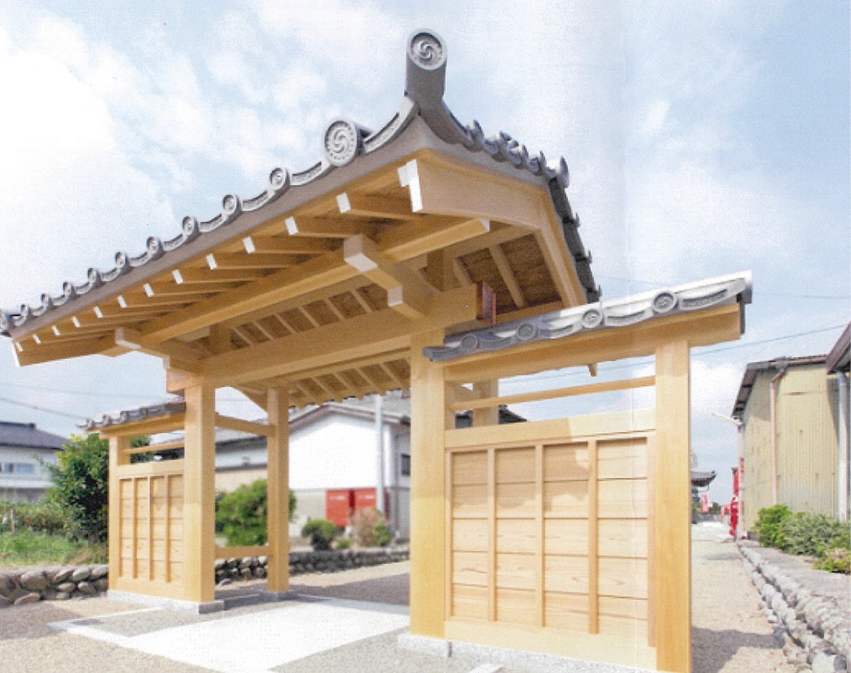 山門の完成予想図