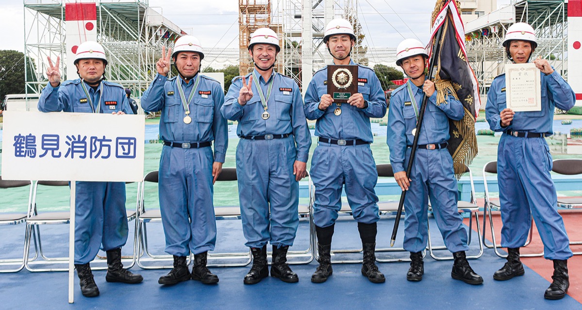 鶴見消防団第8分団 市消防操法大会で2連覇 来年の県大会出場へ
