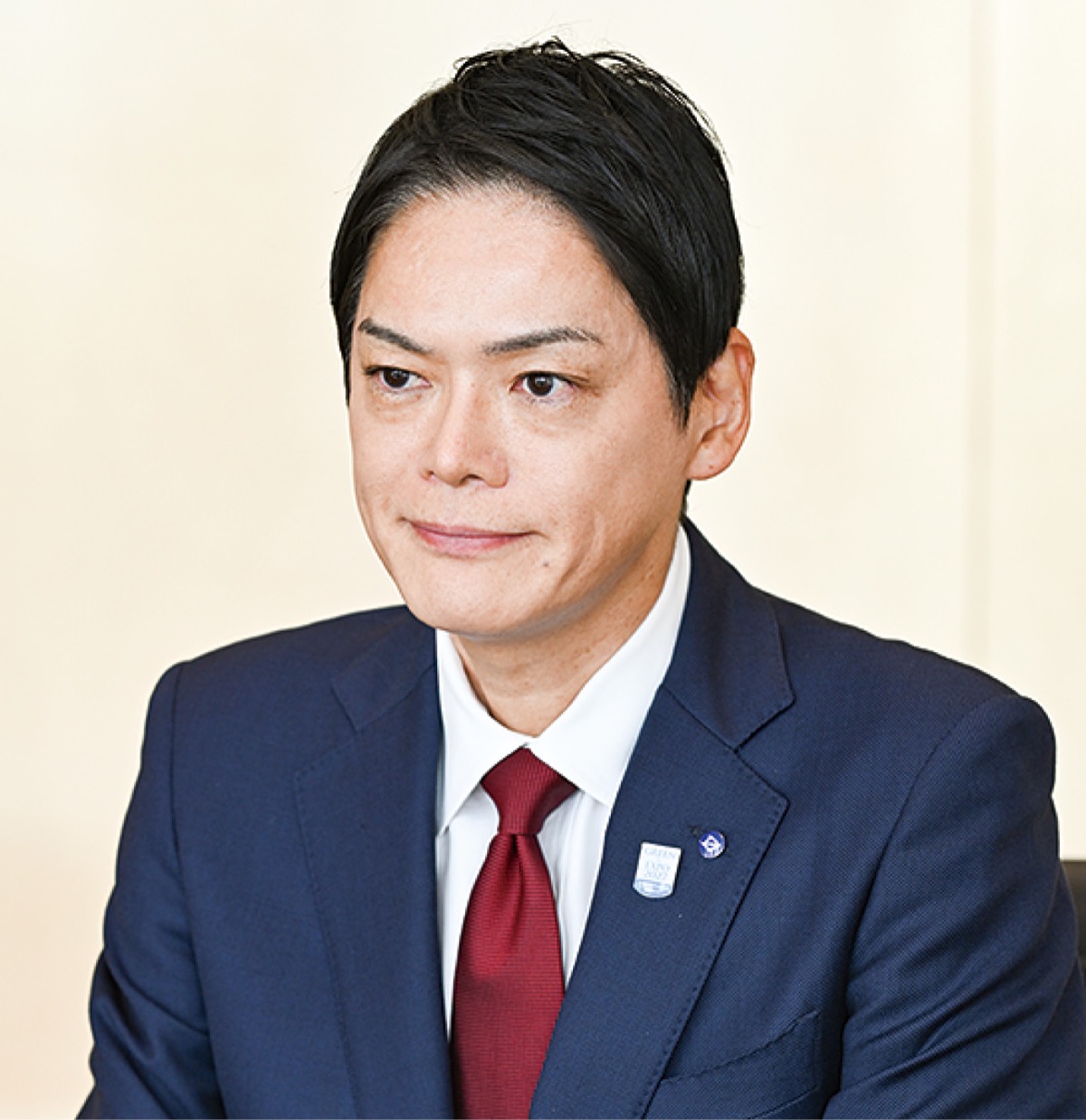 思いを語る山中市長
