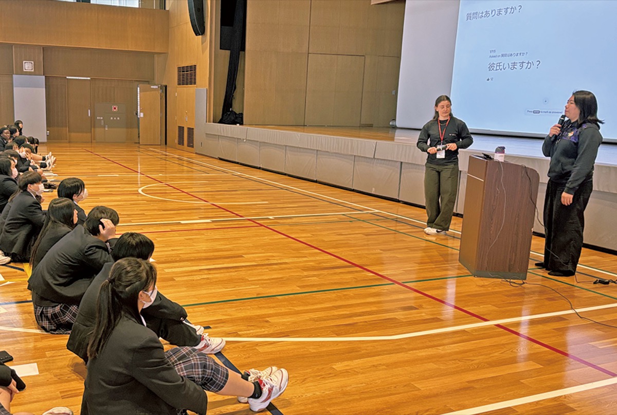 ラグビー元代表選手が講演