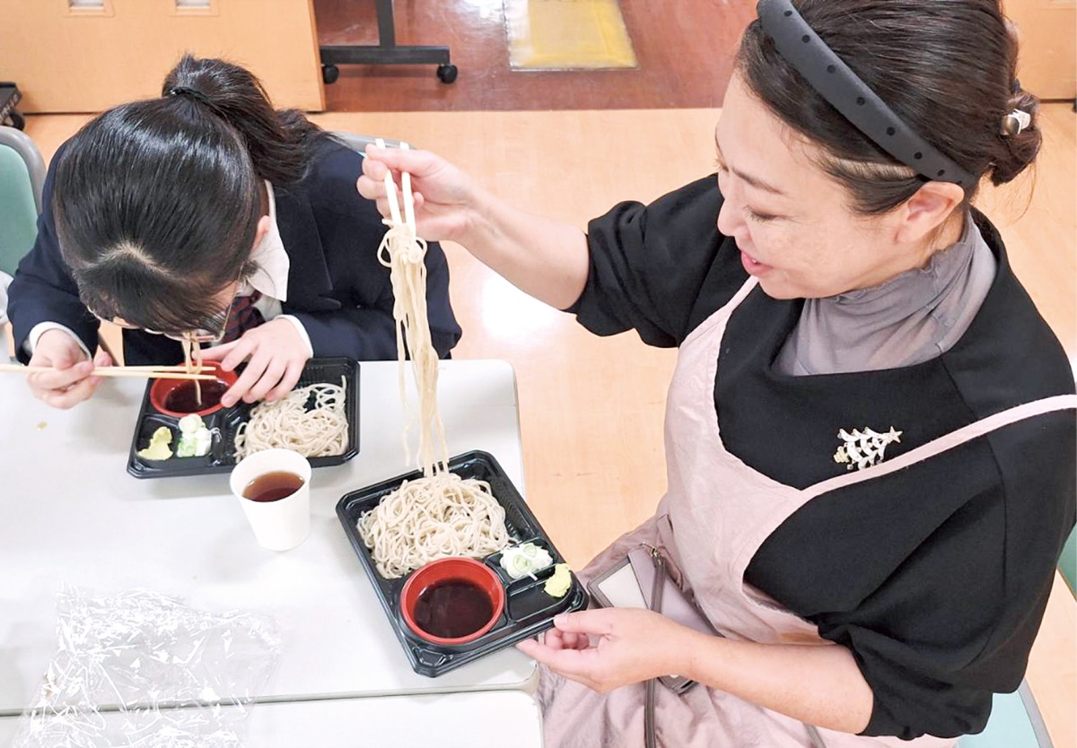 西会津の新そば味わう