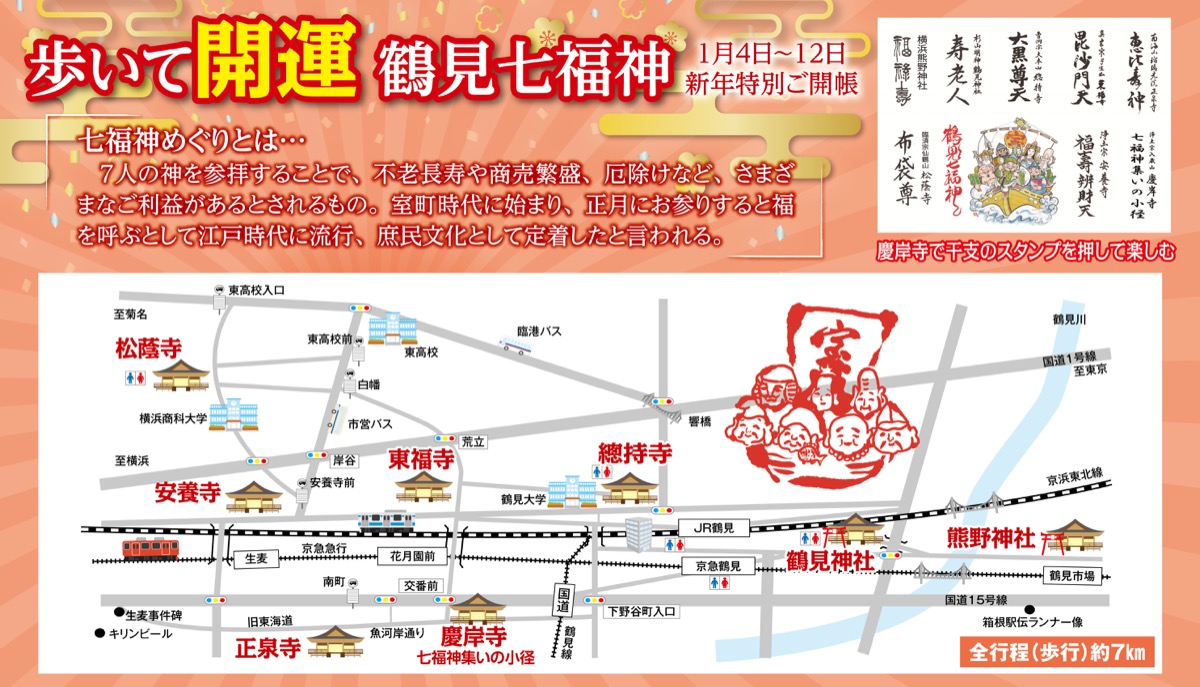 福求め、鶴見七福神めぐり