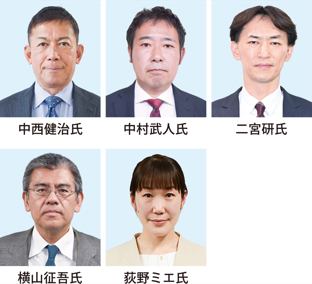 前職と新人４人の構図か