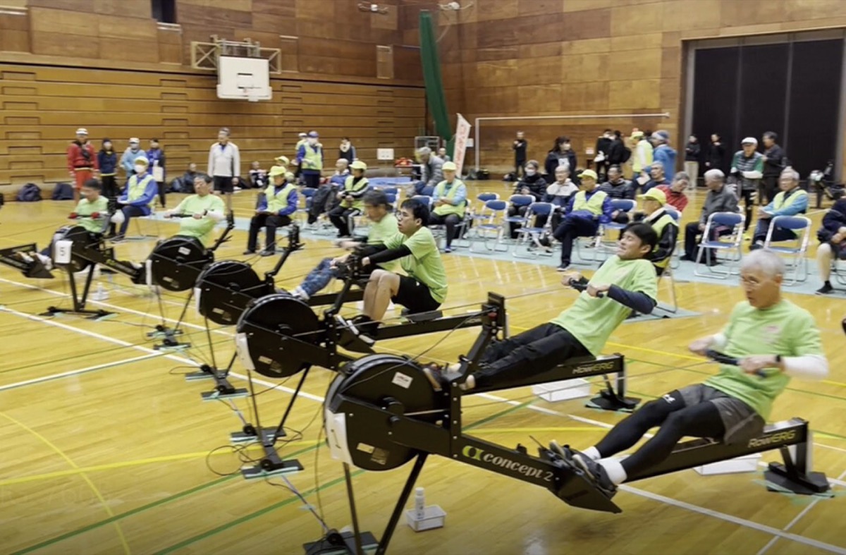 冬でもローイング楽しむ