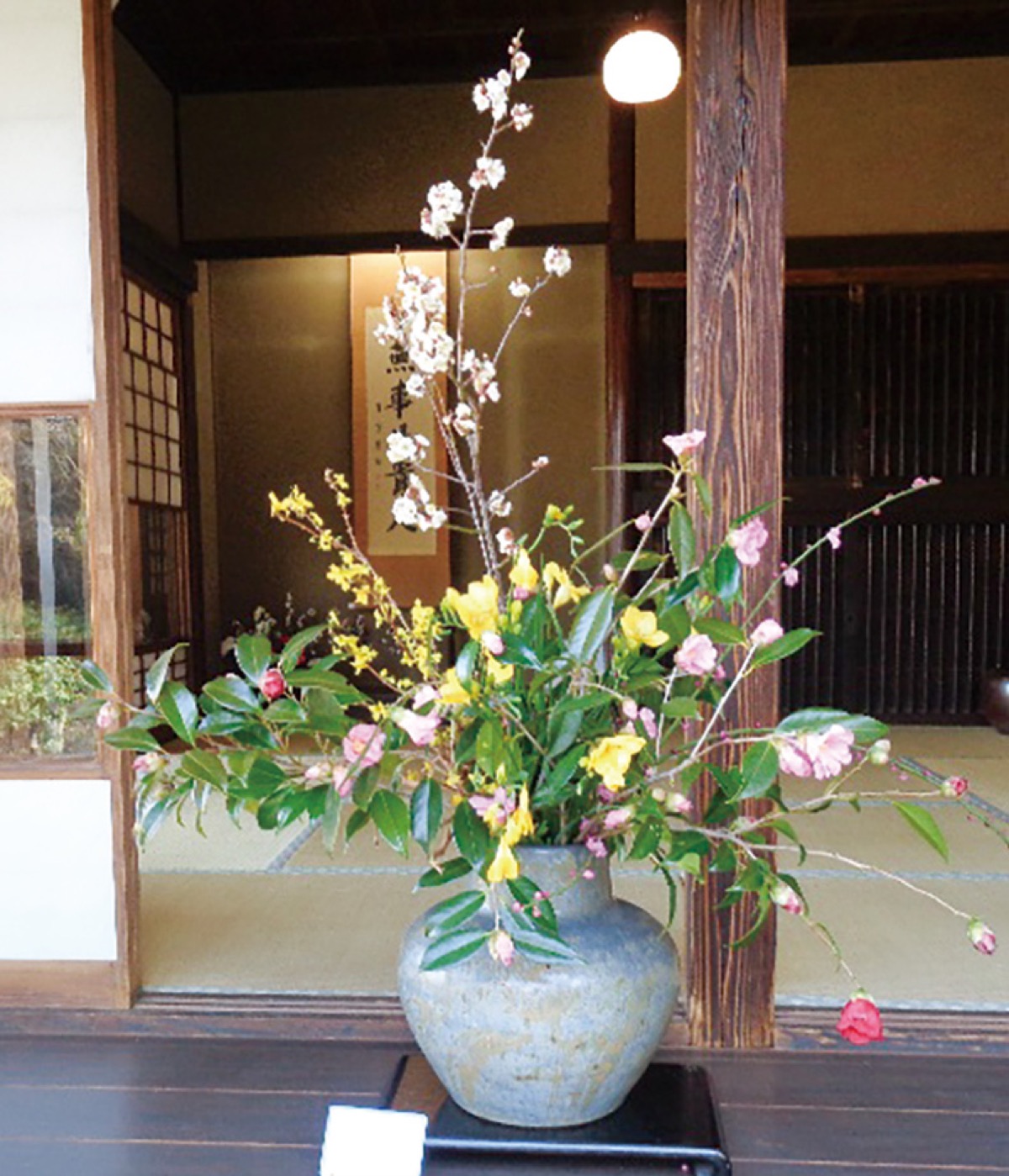馬場花木園で生け花装飾