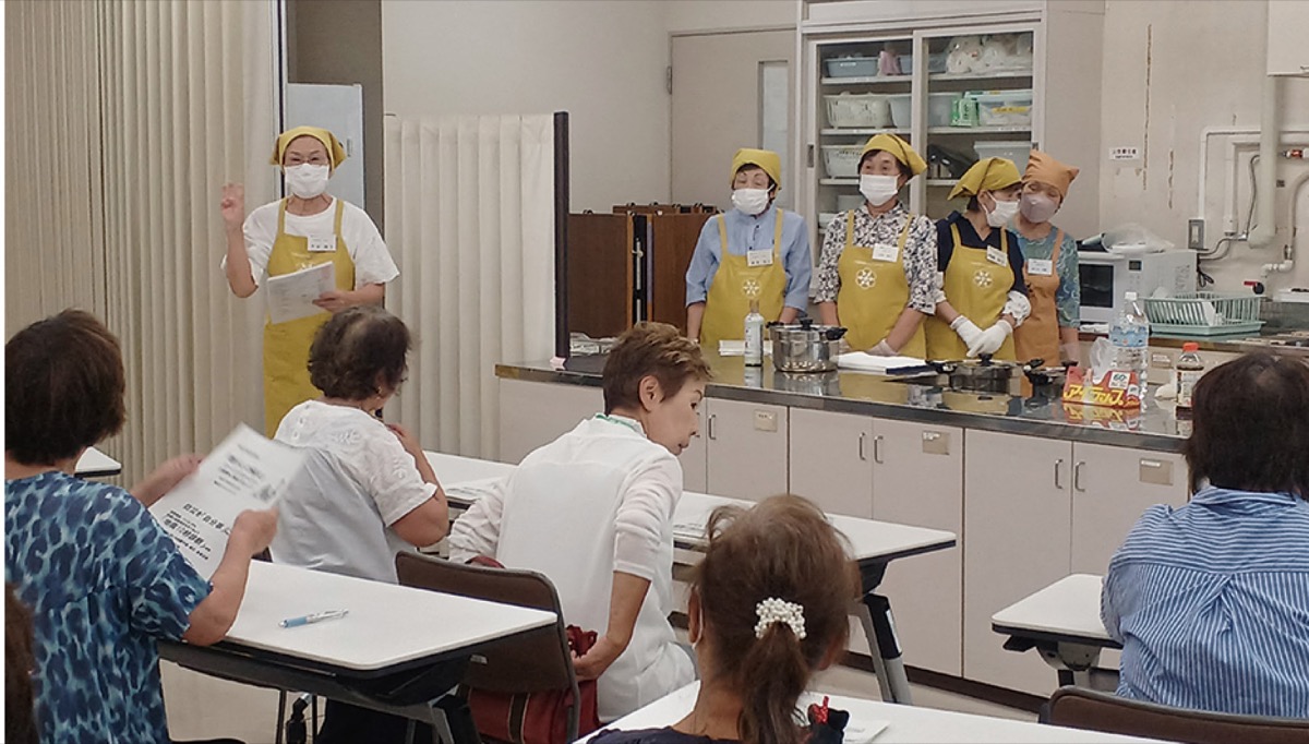 学ぶ機会として会員同士で料理教室も＝提供