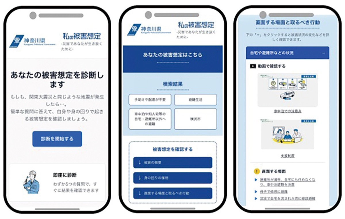 「私の被害想定」のサイトイメージ