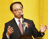 議長就任祝う会、盛大に