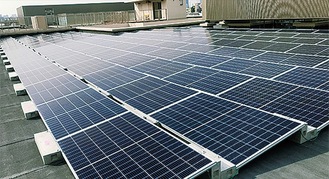 太陽光発電パネルのイメージ＝横浜市提供
