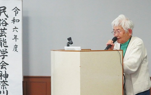 登壇する白井さん（本人提供）