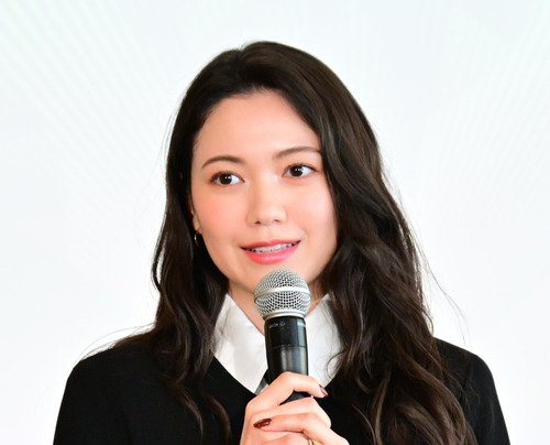 公式アンバサダーの二階堂ふみさん（２月６日の記者発表会）