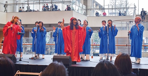 迫力あふれるステージ