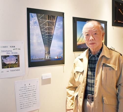 展示作品と小池さん