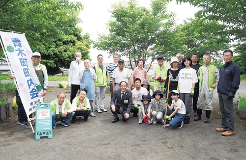 幸ケ谷チェリー公園愛護会の皆さんと