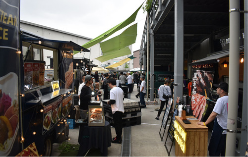 飲食ブースも（前回開催時）