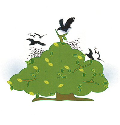 『カラスの村長さん』