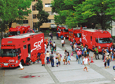 防センで「消防フェア」