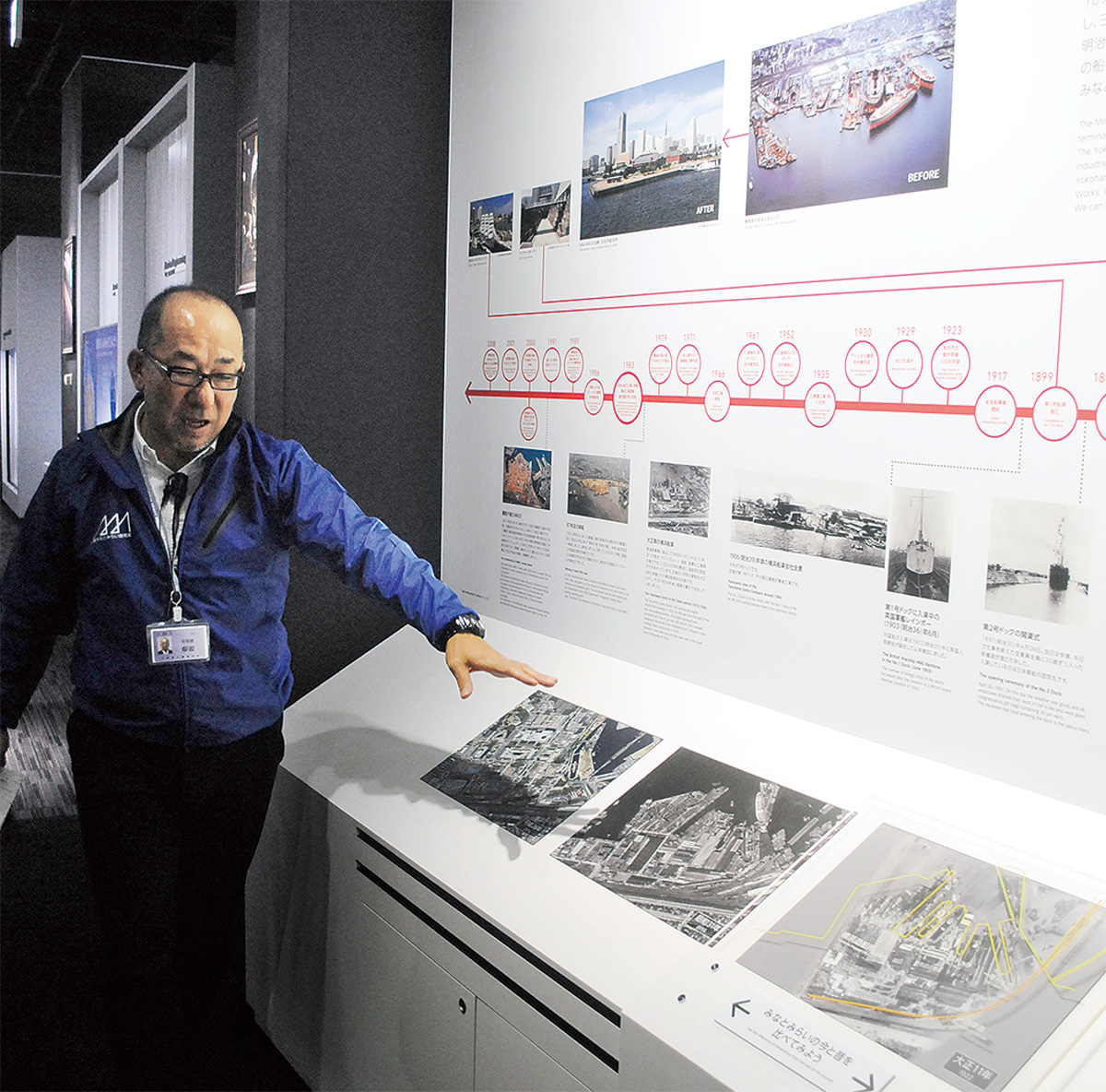 ＭＭ以前の沿革展示も