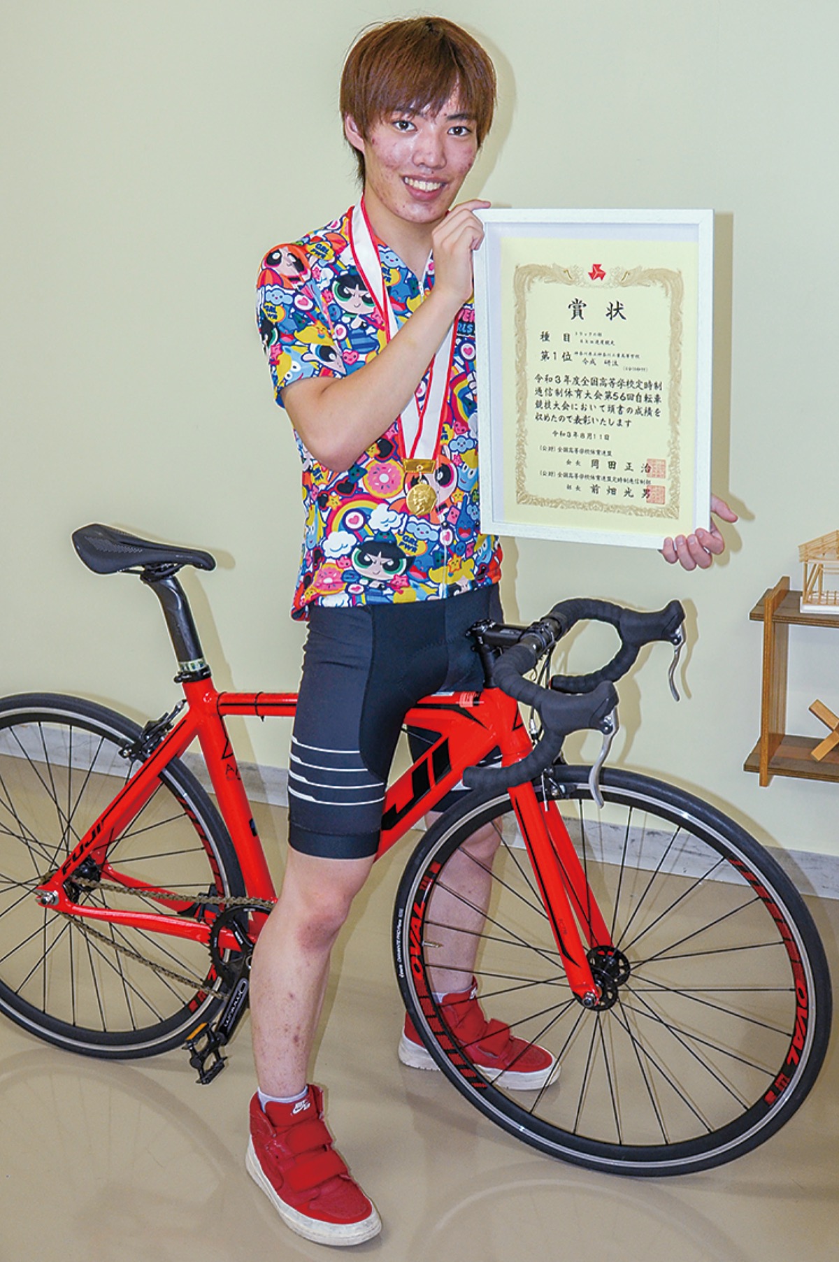 神奈川工業高の今成さん 定時制通信制インターハイ 自転車競技で全国