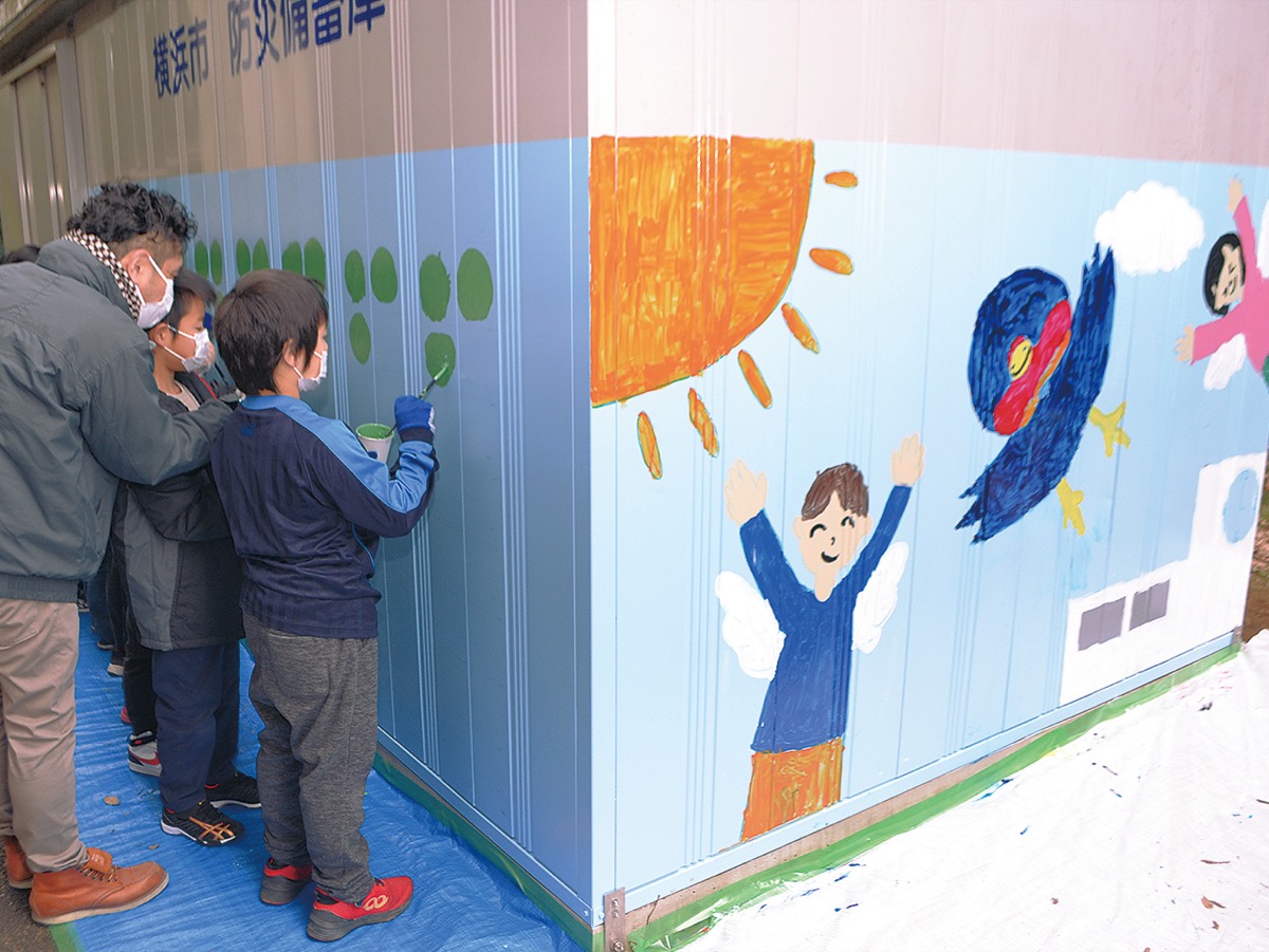 キャンバスは防災備蓄庫