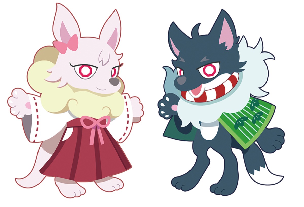 大神商店会キャラクター オオカミ姉弟の名前決定 青木めんか 生みの親 制作 神奈川区 タウンニュース