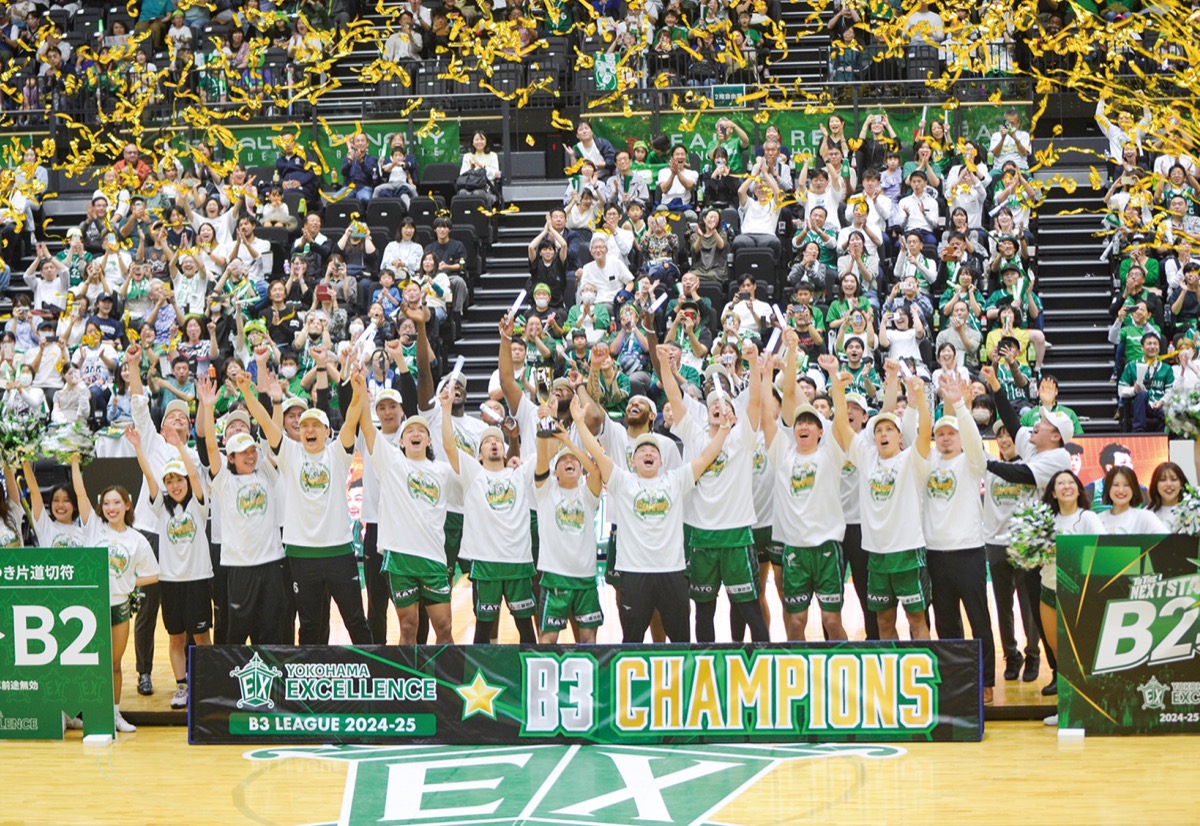 Ｂ３完全優勝で昇格