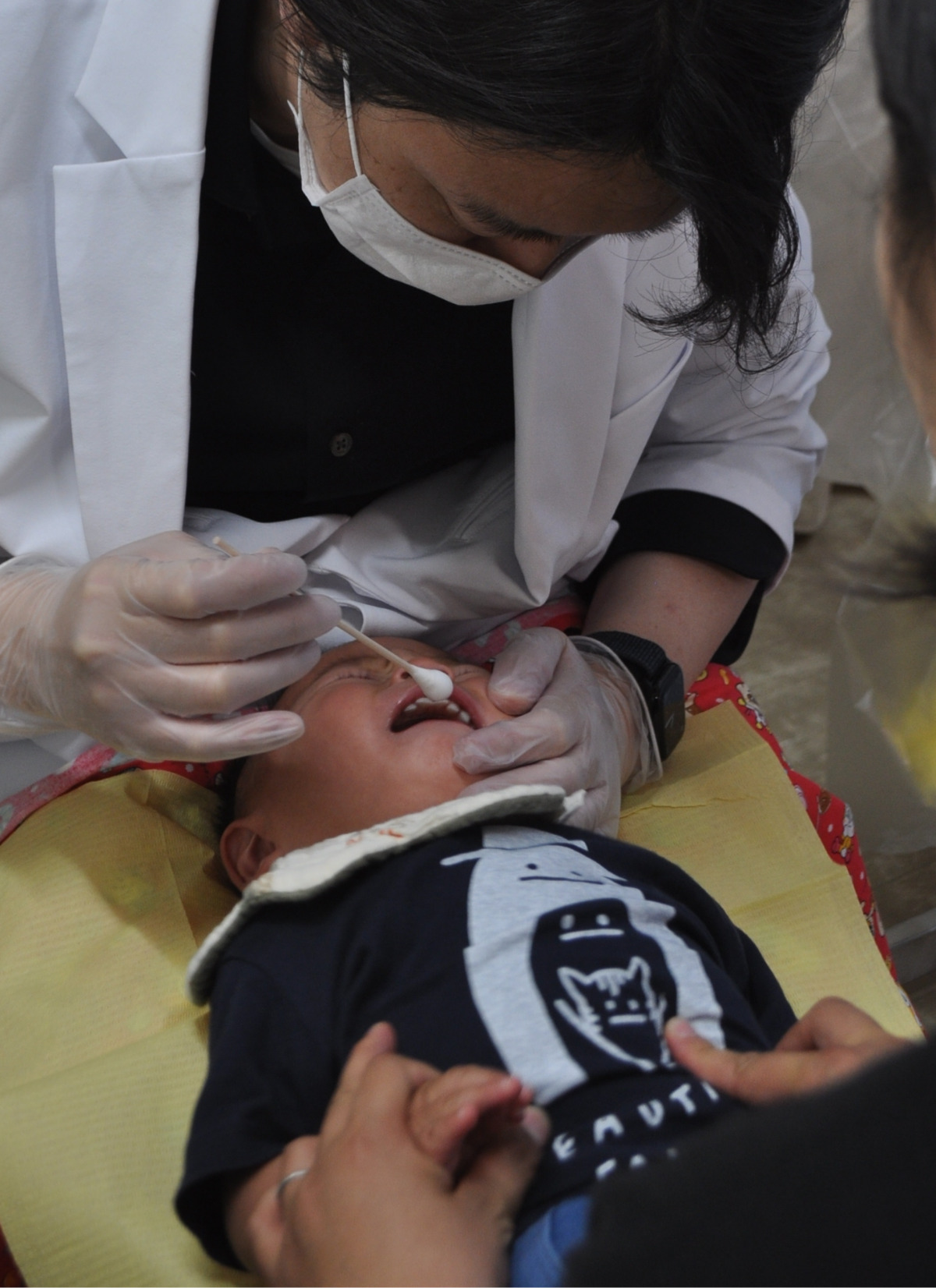 神奈川区役所で未就園児の歯科健診