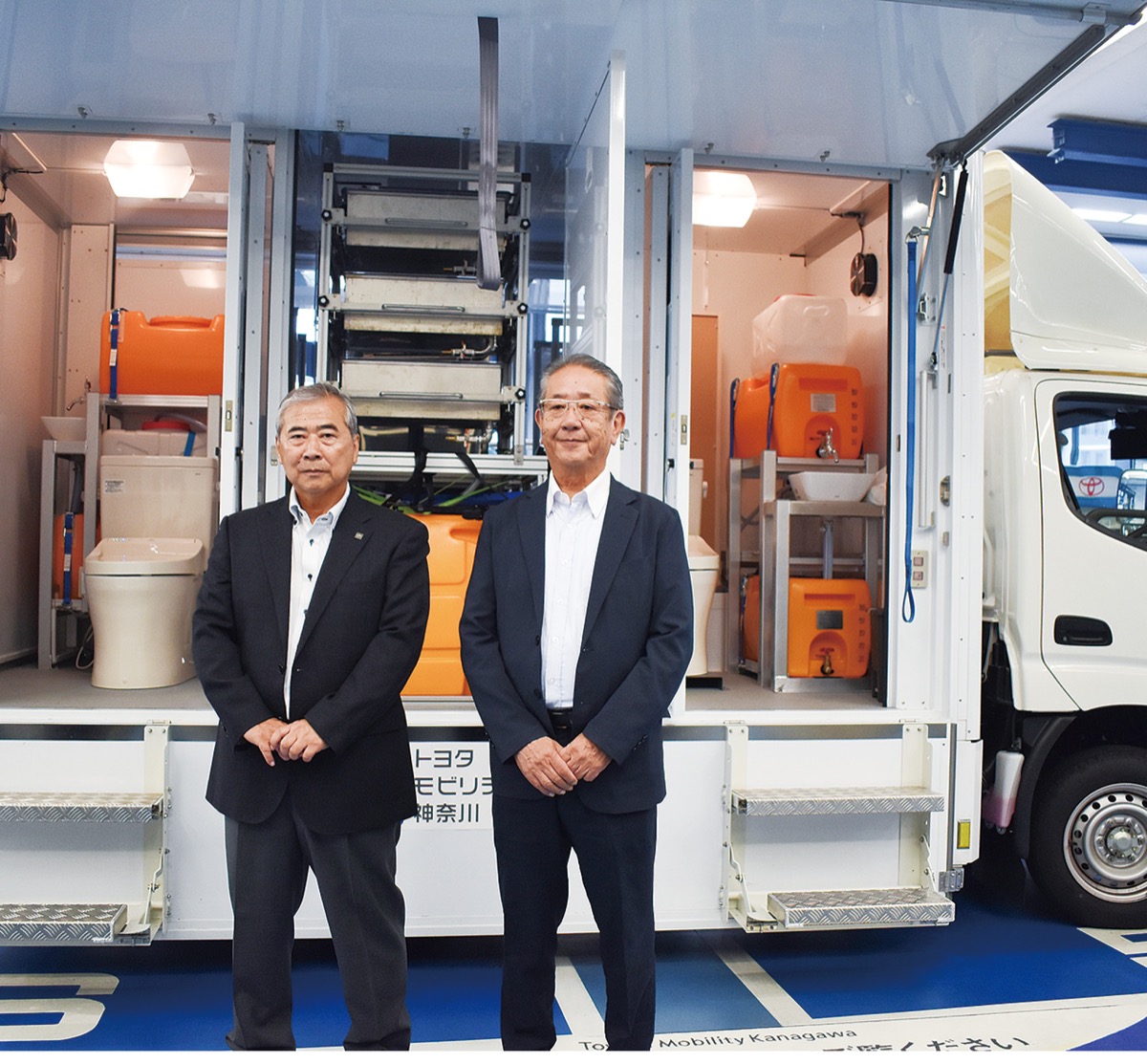 車載式水洗トイレを開発