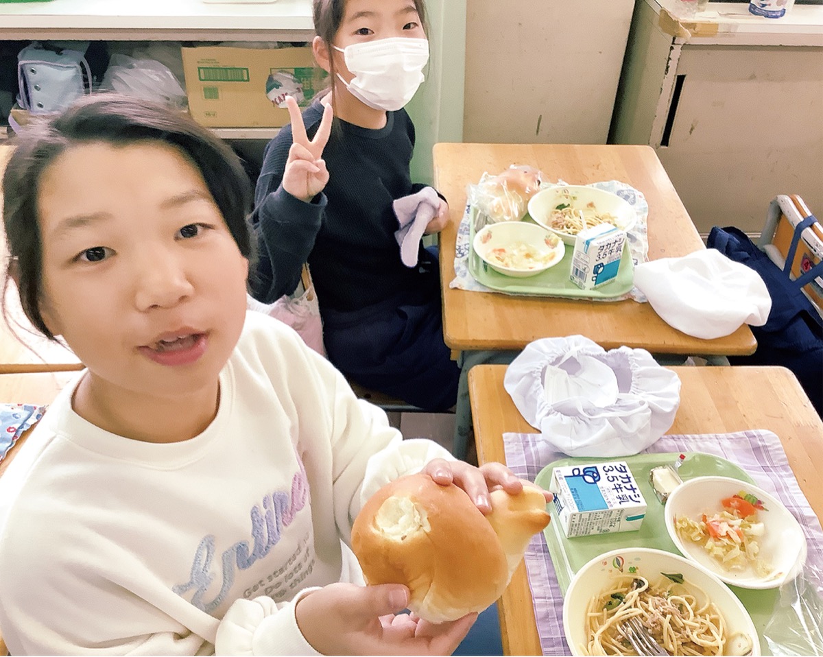 提供された給食時のようす