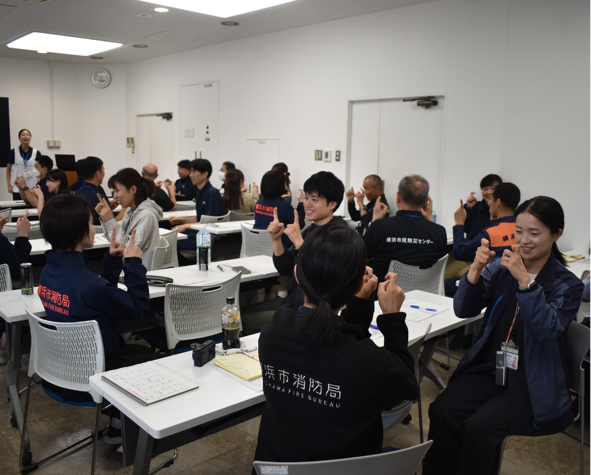 手話による挨拶の実践