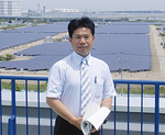川崎市浮島のメガソーラー発電所を視察
