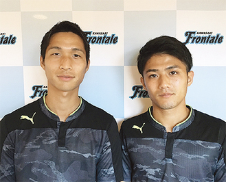 リオ五輪、サッカー日本代表に選ばれた原川選手（左）と大島選手（写真提供：川崎フロンターレ）