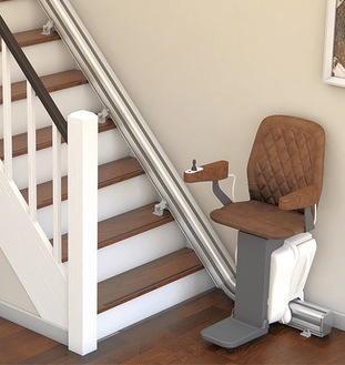 最新技術で曲がり階段にも設置可能