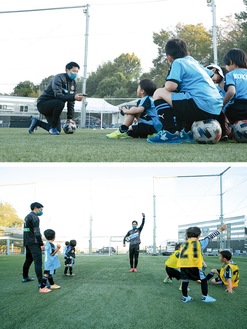 同クラブスクール・普及コーチが熱心に指導©川崎フロンターレ
