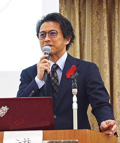 時折ユーモアも交え話した山口さん