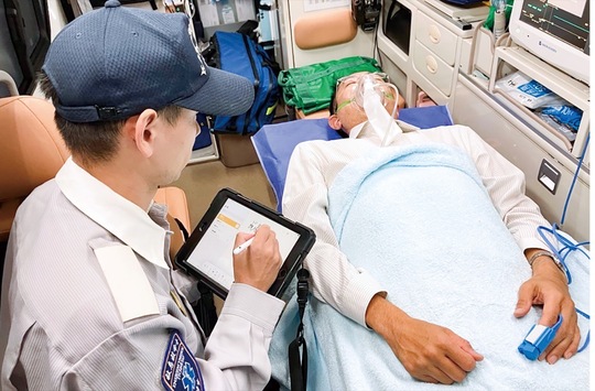 実験の活動イメージ（川崎市消防局提供）