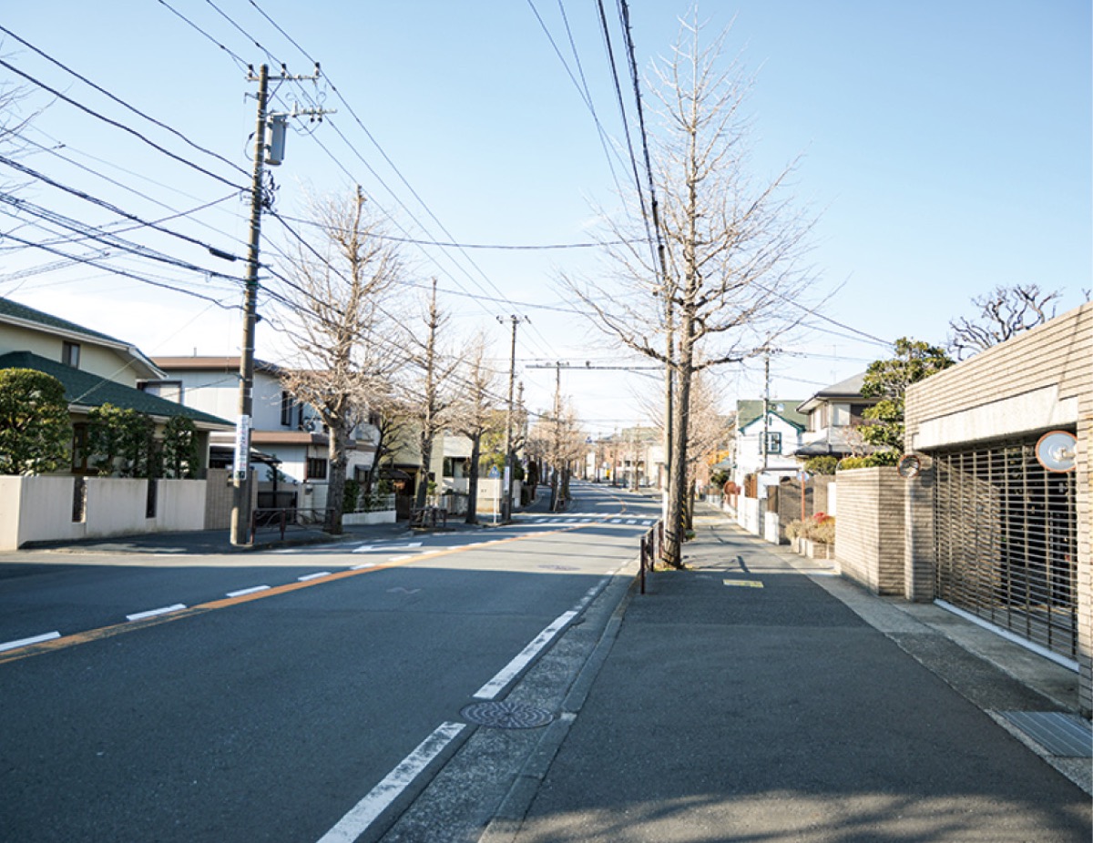 「茶筅松跡」があったとされる鷺沼周辺