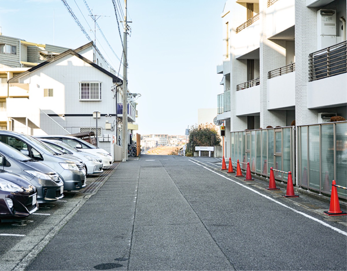 「鞍掛松跡」があったとされる梵天山周辺