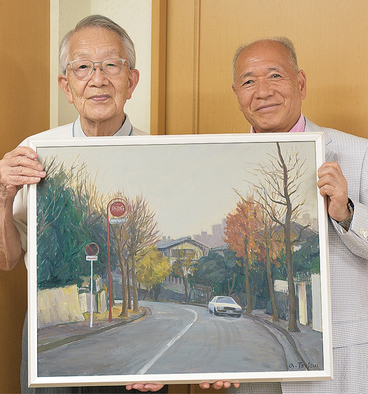 筒井広道4号油絵「みどりの風景」 安い 