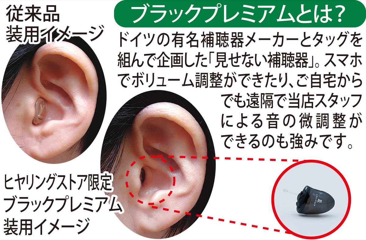 見せない補聴器 (写真4)