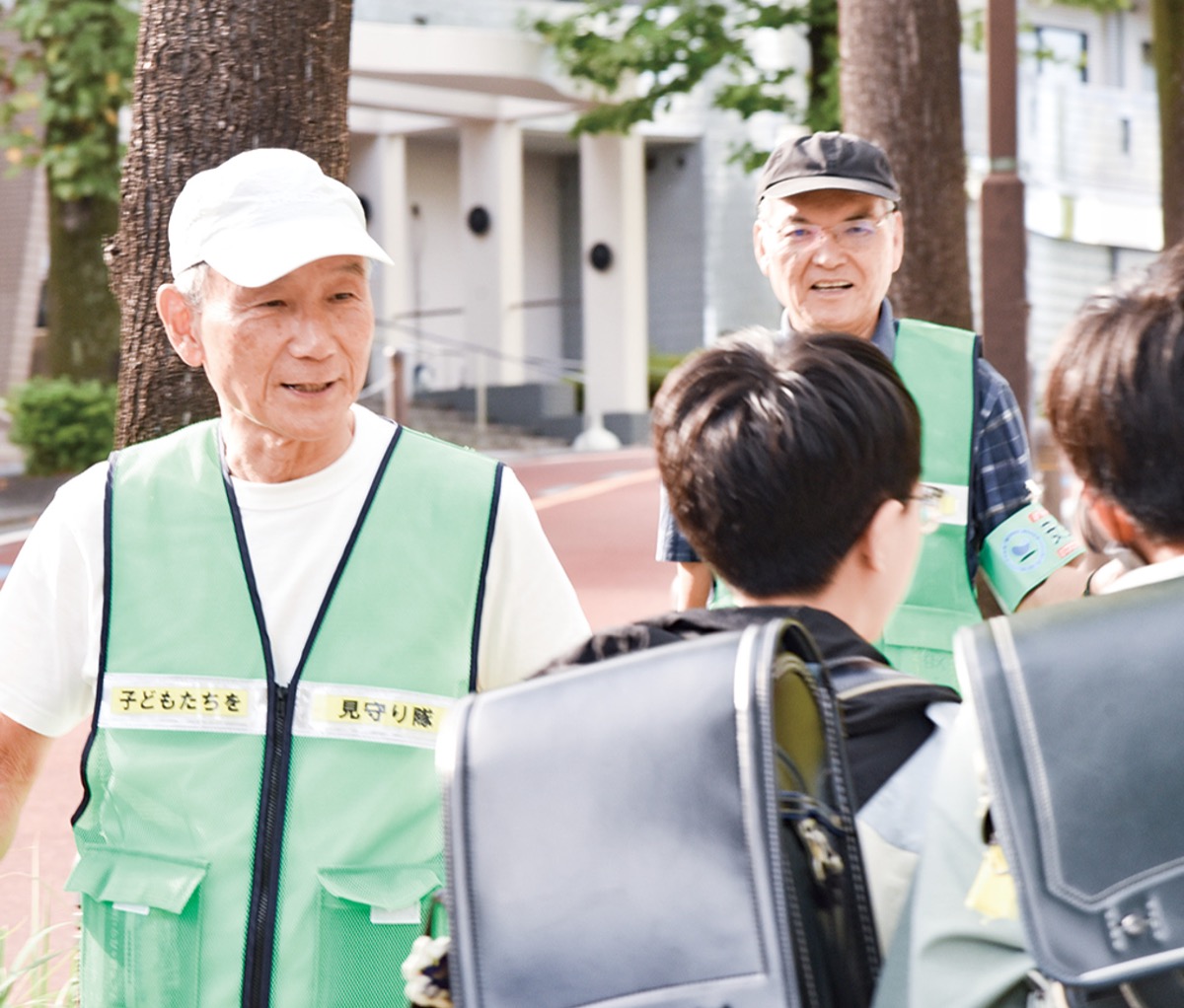 散歩ついでに地域を見守り
