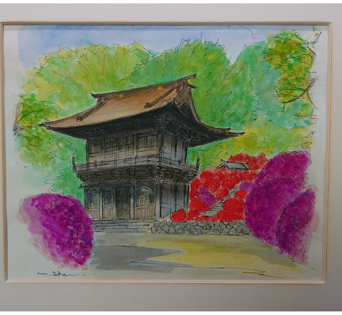 シャッターに描かれた原画