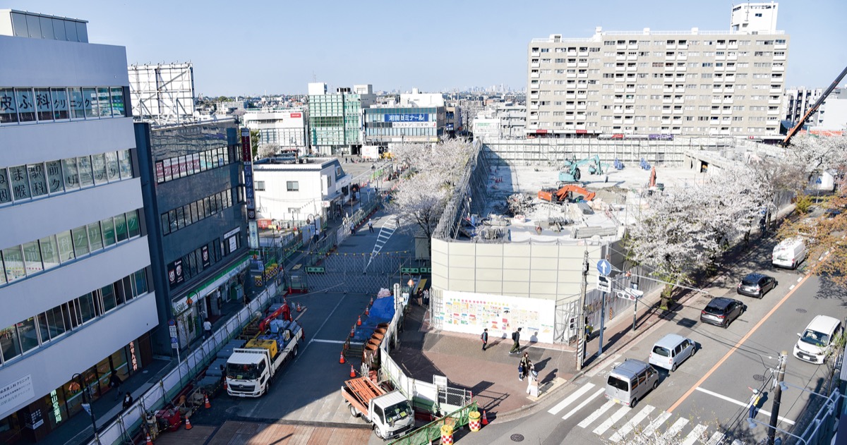 変わりゆく鷺沼の駅前