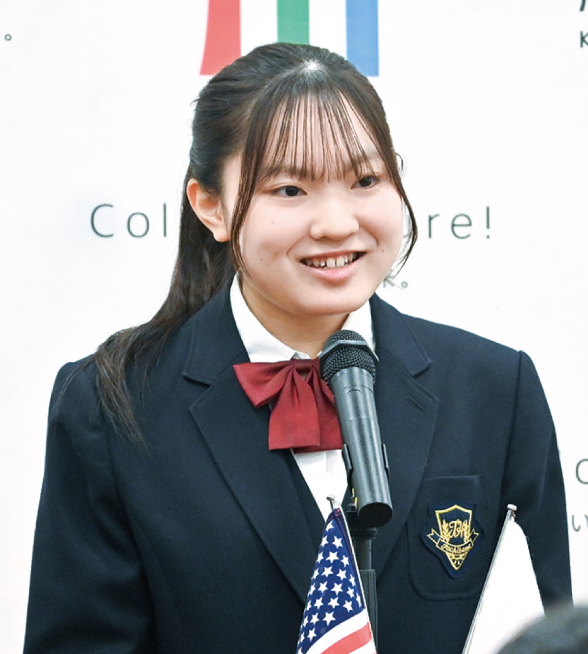 優秀賞を受賞した橘高の北條さん