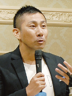 前園さん 人生の分岐路 語る たちばな経済研修会の講演会で 高津区 タウンニュース