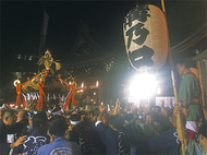 溝口神社で例大祭
