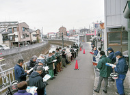 皆で点検「矢上川のリスク」