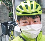 私、岩田英高も自転車用ヘルメットを着用しています！