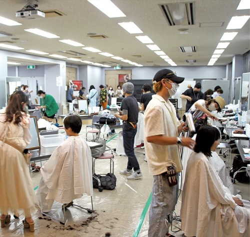 前回のヘアカット会場